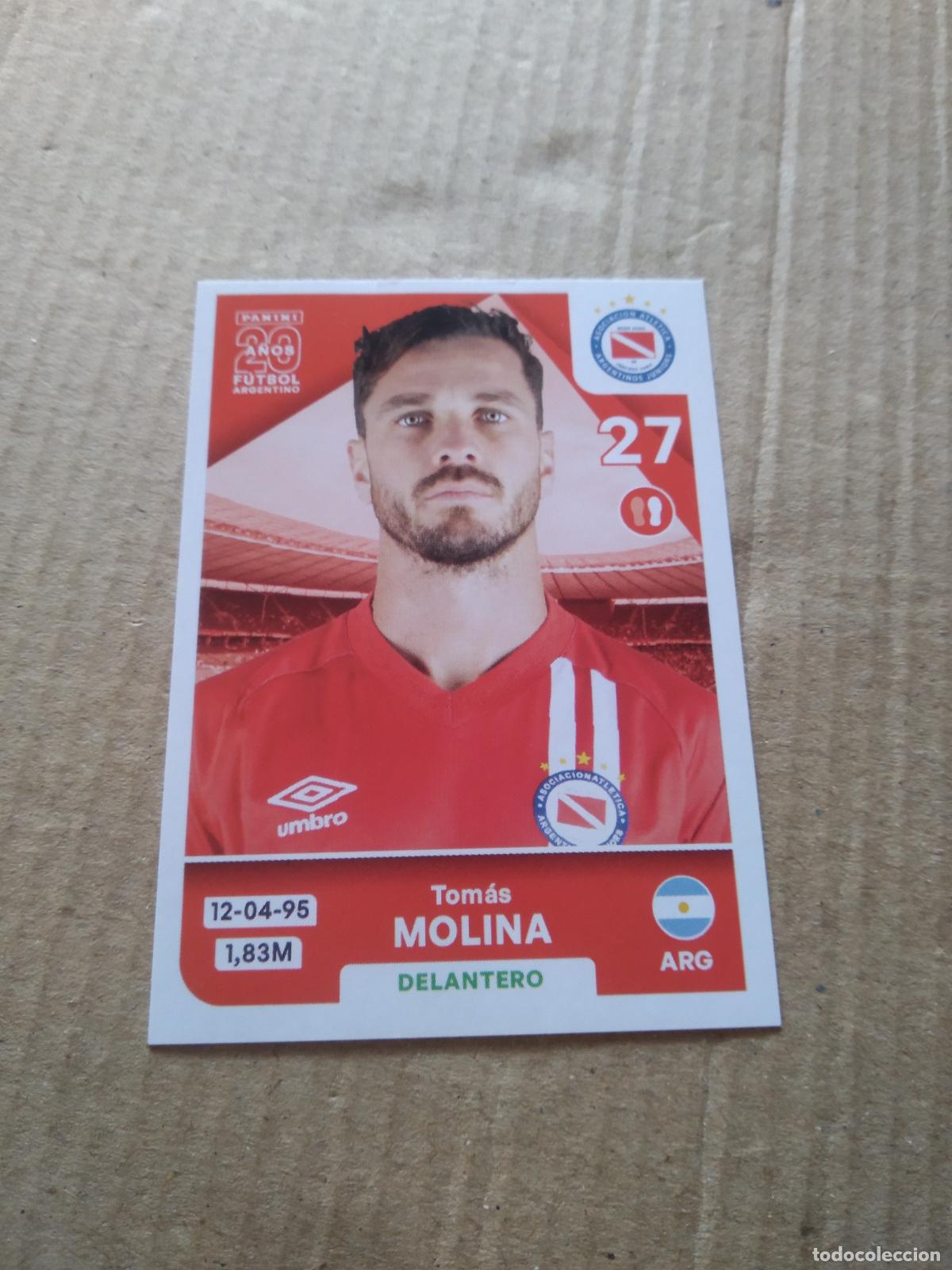 Football Stickers: ARJ 16 TOMAS MOLINA ARGENTINOS JUNIORS CROMO FUTBOL ARGENTINO PANINI LIGA ARGENTINA 2025