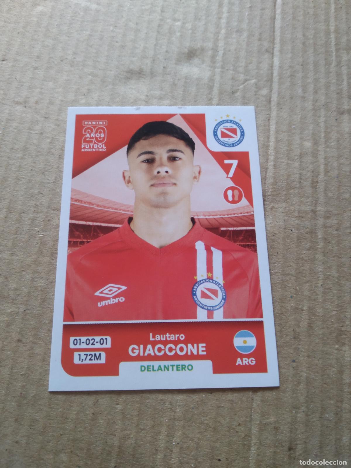Football Stickers: ARJ 17 LAUTARO GIACCONE ARGENTINOS JUNIORS CROMO FUTBOL ARGENTINO PANINI LIGA ARGENTINA 2025