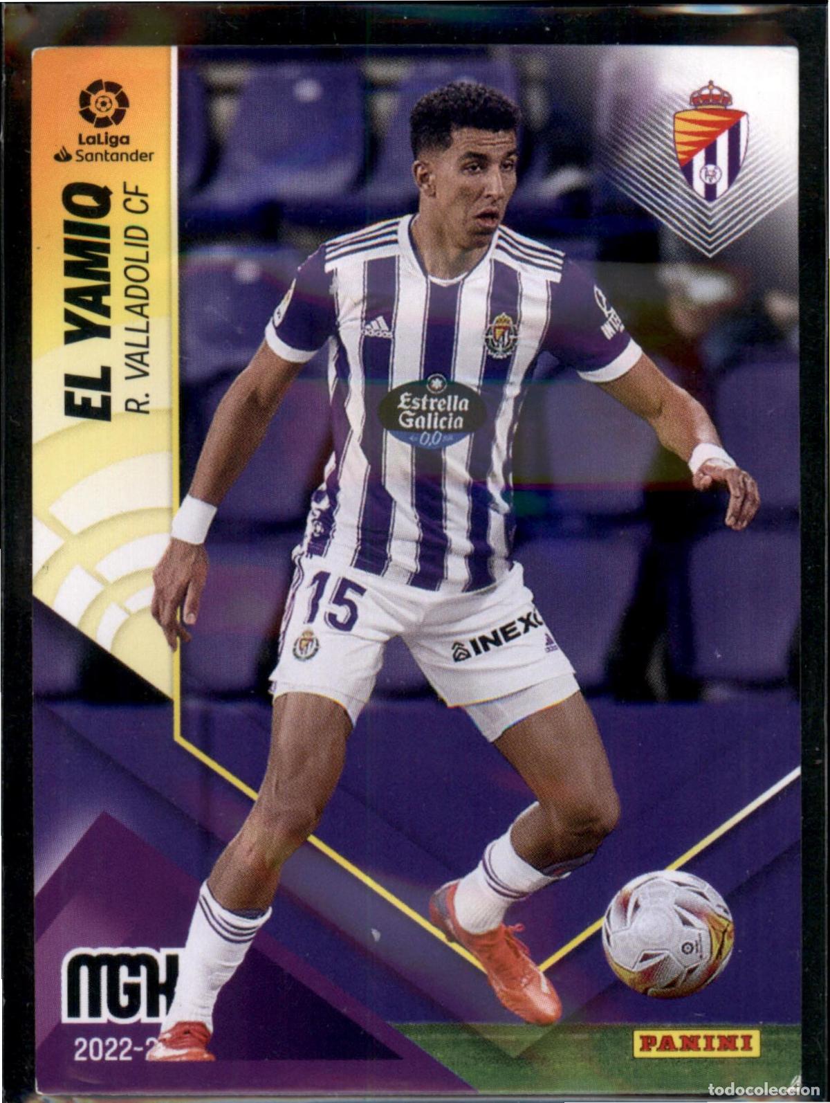 Cartes &agrave; collectionner de Football: El Yamiq N&ordm; 340 Real Valladolid LaLiga Santander Megacracks 2022 2023 Panini 22 23