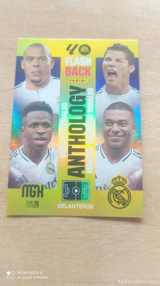 Cromos de F&uacute;tbol: REAL MADRID ANTHOLOGY 440 RONALDO CRISTIANO VINICIUS MBAPPE MEGACRACKS 2026 2026 -C7