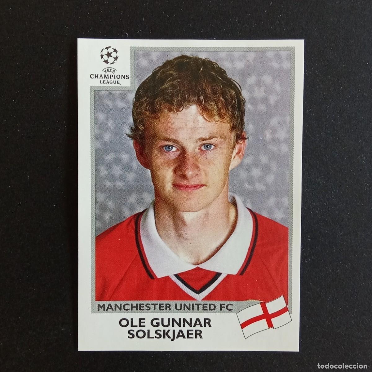 Cartes &agrave; collectionner de Football: CROMO CHAMPIONS LEAGUE 1999 2000 99 00 PANINI 136 SOLSKJAER MANCHESTER UNITED NUNCA PEGADO