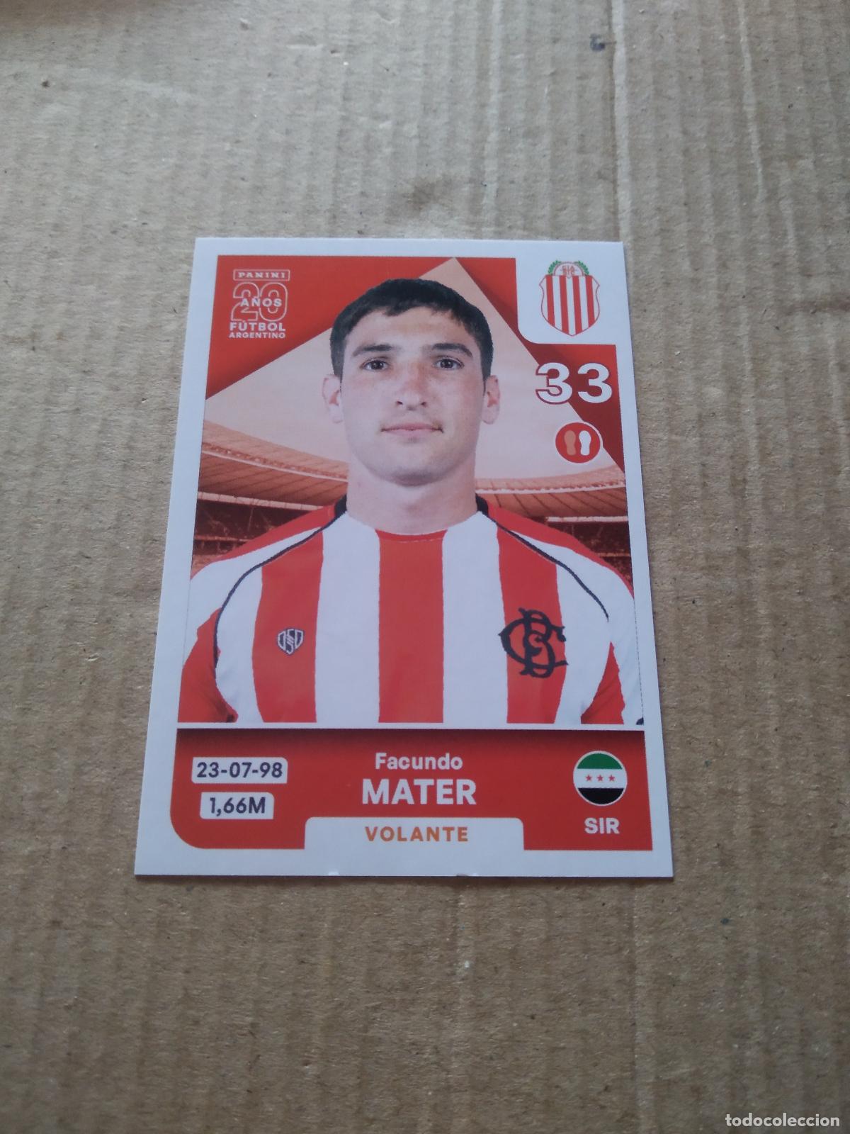 Cromos de F&uacute;tbol: BAR9 FACUNDO MATER BARRACAS CENTRAL CROMO FUTBOL ARGENTINO PANINI LIGA ARGENTINA 2025