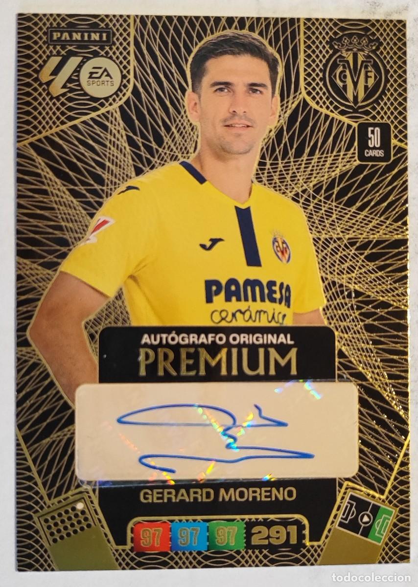 Fu&szlig;ball-Sticker: ADRENALYN XL LA LIGA 25/26 CARD AUTOGRAFO ORIGINAL PREMIUN GERARD MORENO VILLARREAL 50 CARDS# PANINI