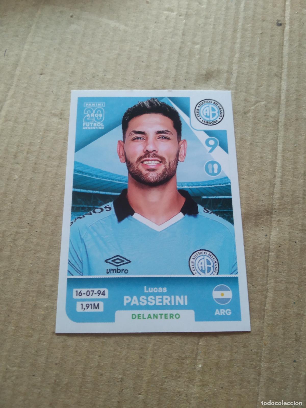 Cromos de F&uacute;tbol: BEL15 LUCAS PASSERINI BELGRANO CROMO FUTBOL ARGENTINO PANINI LIGA ARGENTINA 2025