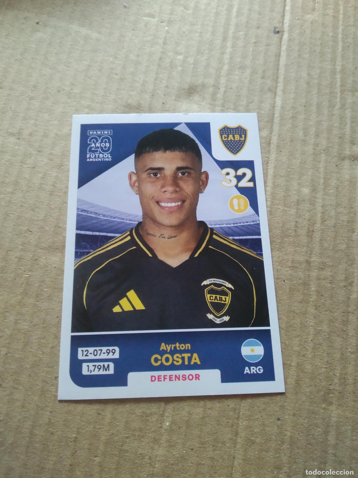 Cromos de F&uacute;tbol: BOC7 AYRTON COSTA BOCA JUNIORS CROMO FUTBOL ARGENTINO PANINI LIGA ARGENTINA 2025