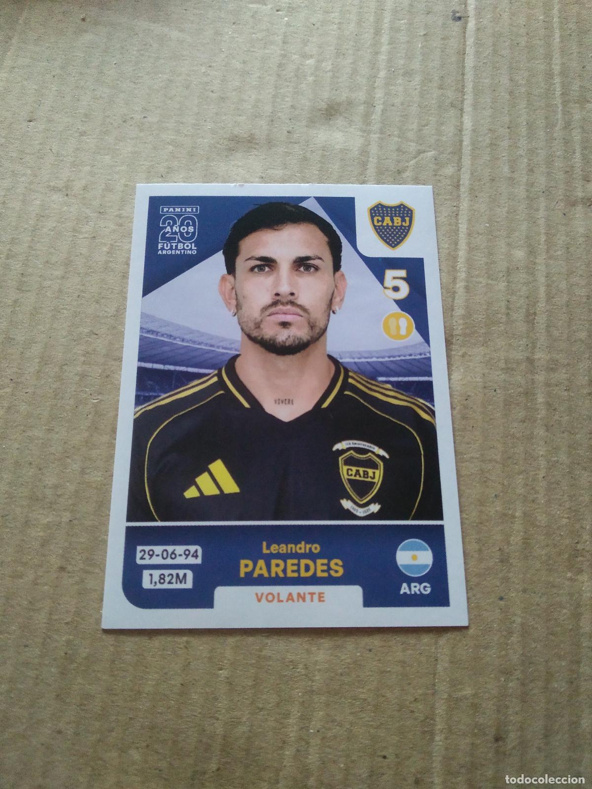 Cromos de F&uacute;tbol: BOC9 LEANDRO PAREDES BOCA JUNIORS CROMO FUTBOL ARGENTINO PANINI LIGA ARGENTINA 2025