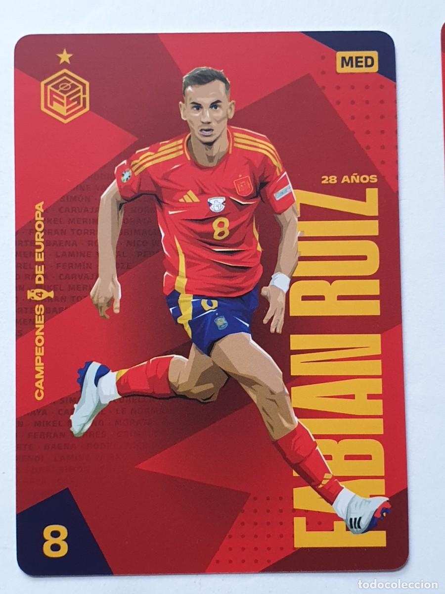 Cromos de F&uacute;tbol: #8 FABI&Aacute;N RU&Iacute;Z (Espa&ntilde;a) Campeones de Europa 2024 - Futbol Sorpresa