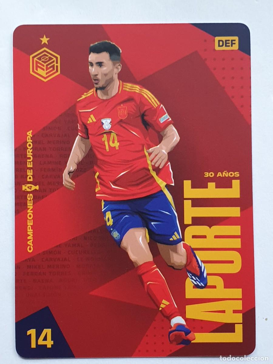 Cromos de F&uacute;tbol: #14 LAPORTE (Espa&ntilde;a) Campeones de Europa 2024 - Futbol Sorpresa