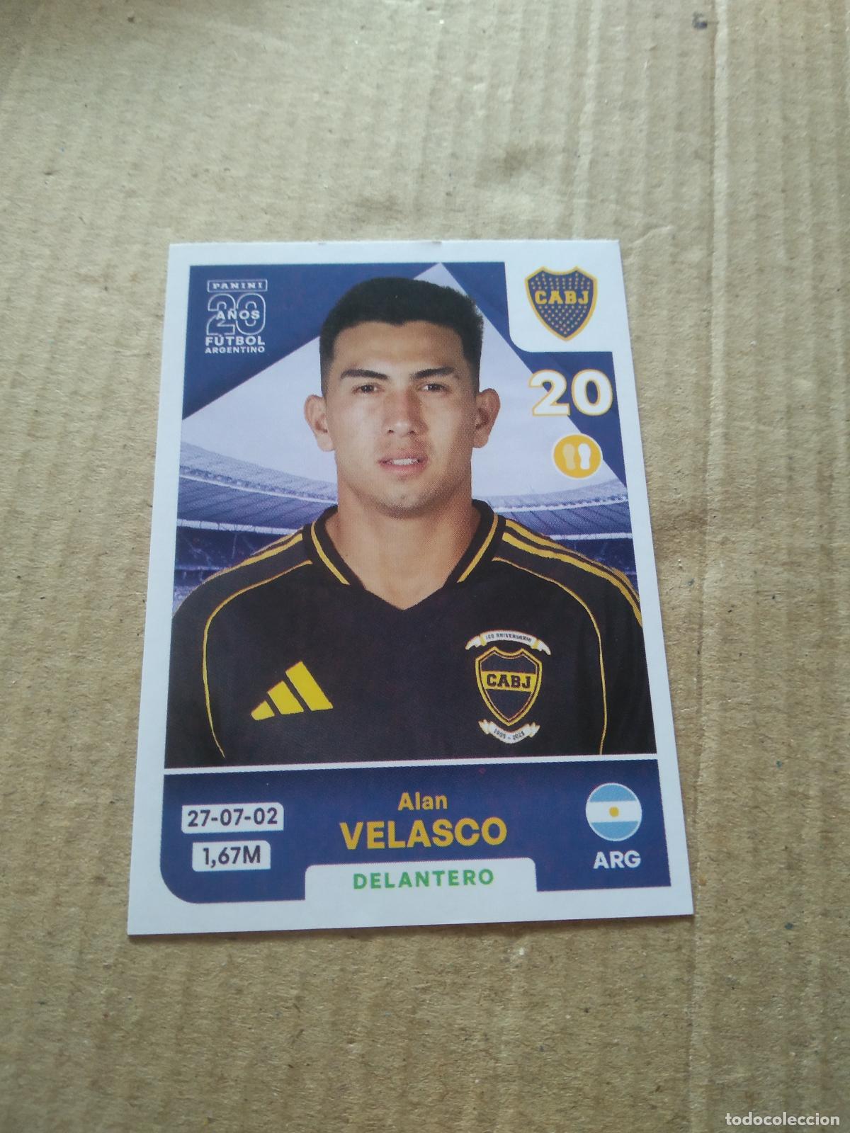 Cromos de F&uacute;tbol: BOC15 ALAN VELASCO BOCA JUNIORS CROMO FUTBOL ARGENTINO PANINI LIGA ARGENTINA 2025