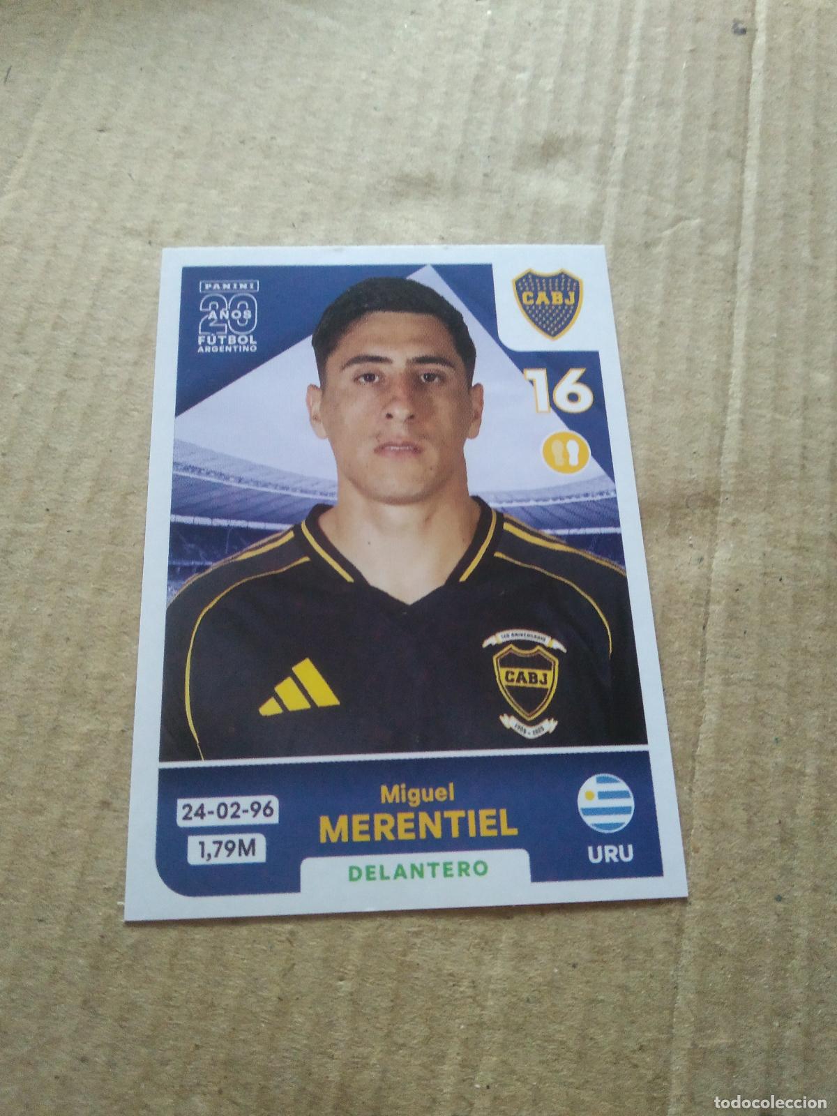 Cromos de F&uacute;tbol: BOC16 MIGUEL MERENTIEL BOCA JUNIORS CROMO FUTBOL ARGENTINO PANINI LIGA ARGENTINA 2025