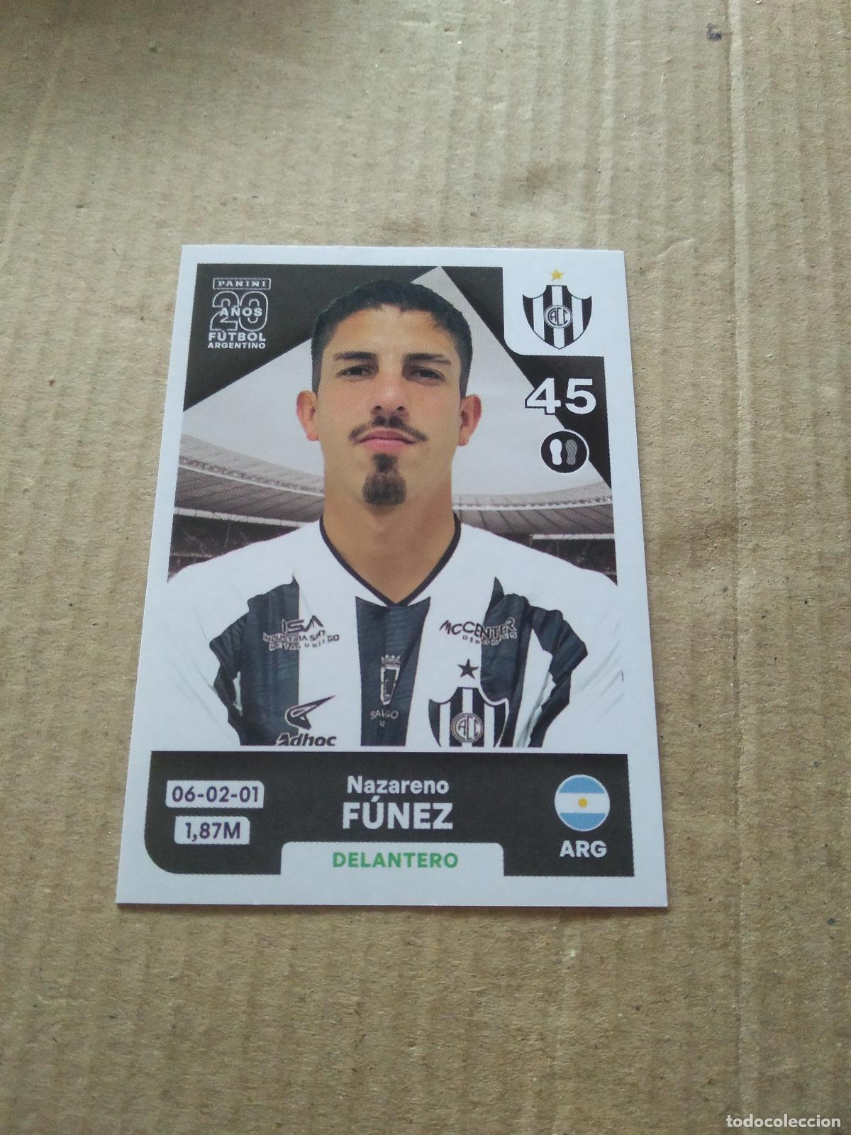 Football Stickers: CCO15 NAZARENO FUNEZ CENTRAL CORDOBA CROMO FUTBOL ARGENTINO PANINI LIGA ARGENTINA 2025
