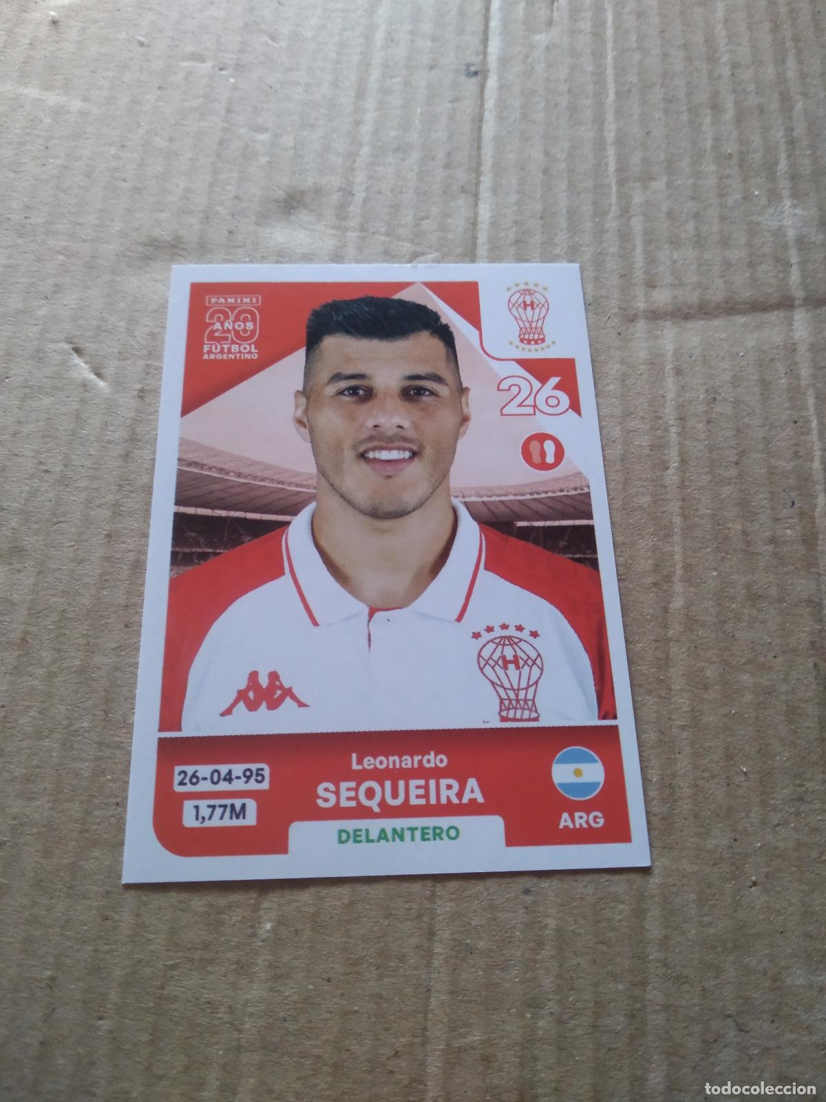Cromos de F&uacute;tbol: HUR13 LEONARDO SEQUEIRA HURACAN CROMO FUTBOL ARGENTINO PANINI LIGA ARGENTINA 2025