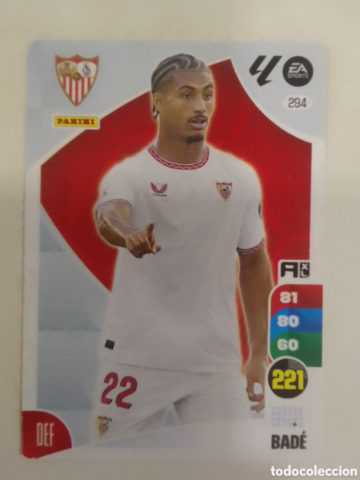 Football Stickers: Adrenalyn XL 2024-25 n&deg; 294 Bad&eacute; &bull; Sevilla.