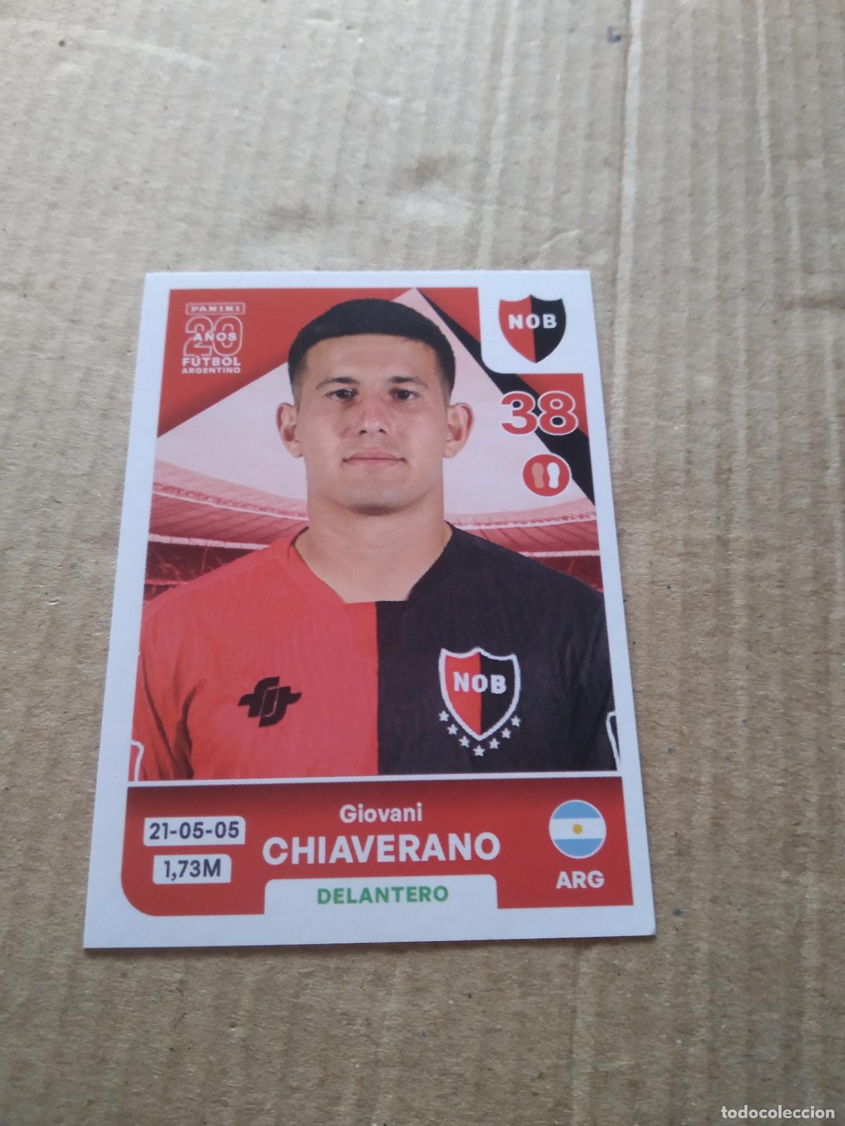 Cromos de F&uacute;tbol: NOB14 GIOVANI CHIAVERANO NEWELL'S CROMO FUTBOL ARGENTINO PANINI LIGA ARGENTINA 2025