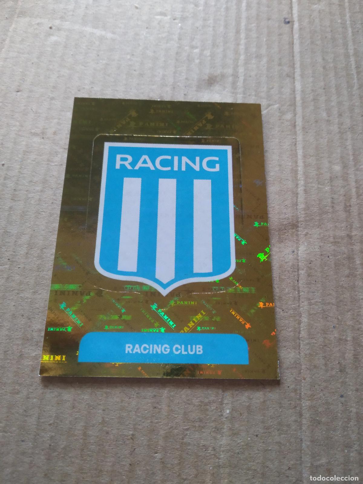 Cromos de F&uacute;tbol: RAC1 ESCUDO RACING CROMO FUTBOL ARGENTINO PANINI LIGA ARGENTINA 2025