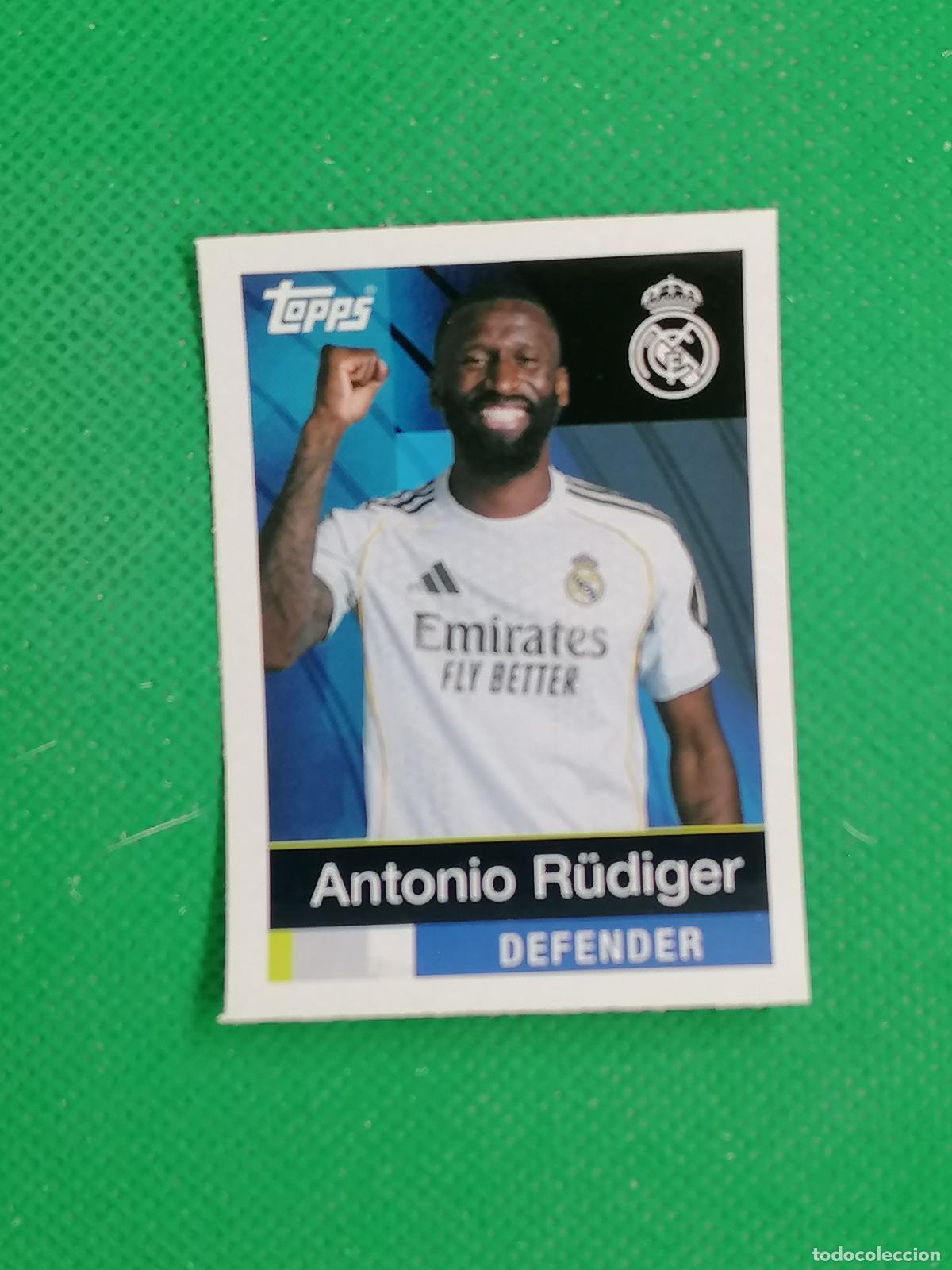 Cromos de F&uacute;tbol: ANTONIO RUDIGER WHO AM I? ⚽ TOPPS REAL MADRID STICKERS 2025 2026 25 26 ⚽
