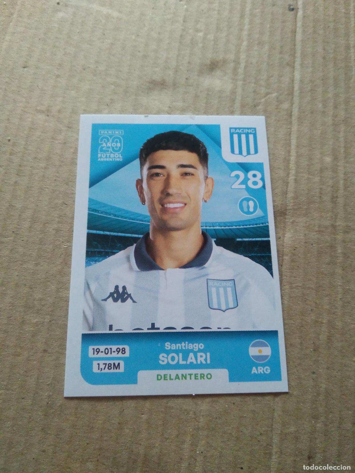 Cromos de F&uacute;tbol: RAC15 SANTIAGO SOLARI RACING CROMO FUTBOL ARGENTINO PANINI LIGA ARGENTINA 2025