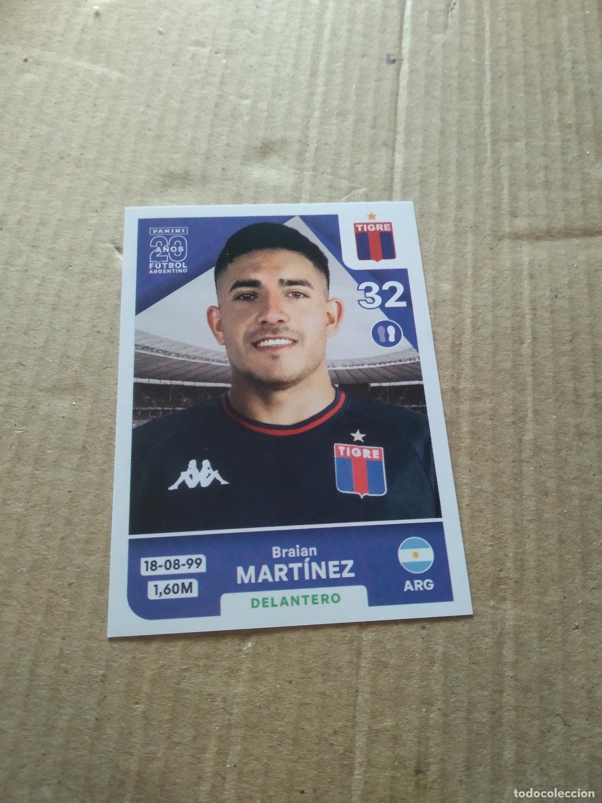 Cromos de Futebol: TIG14 BRAIAN MARTINEZ TIGRE CROMO FUTBOL ARGENTINO PANINI LIGA ARGENTINA 2025