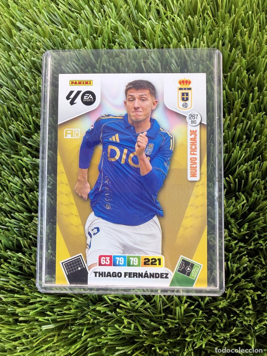 Cromos de F&uacute;tbol: N&ordm; 267BIS Thiago Fern&aacute;ndez Nuevo Fichaje Real Oviedo Adrenalyn XL 25 26