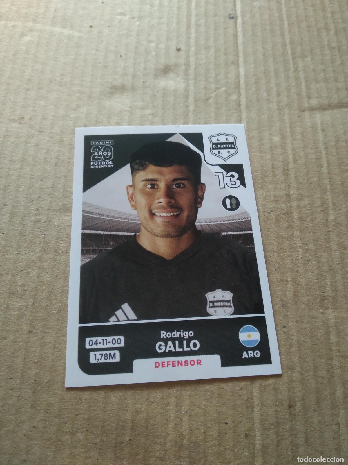 Cromos de F&uacute;tbol: RIE3 RODRIGO GALLO DEPORTIVO RIESTRA CROMO FUTBOL ARGENTINO PANINI LIGA ARGENTINA 2025