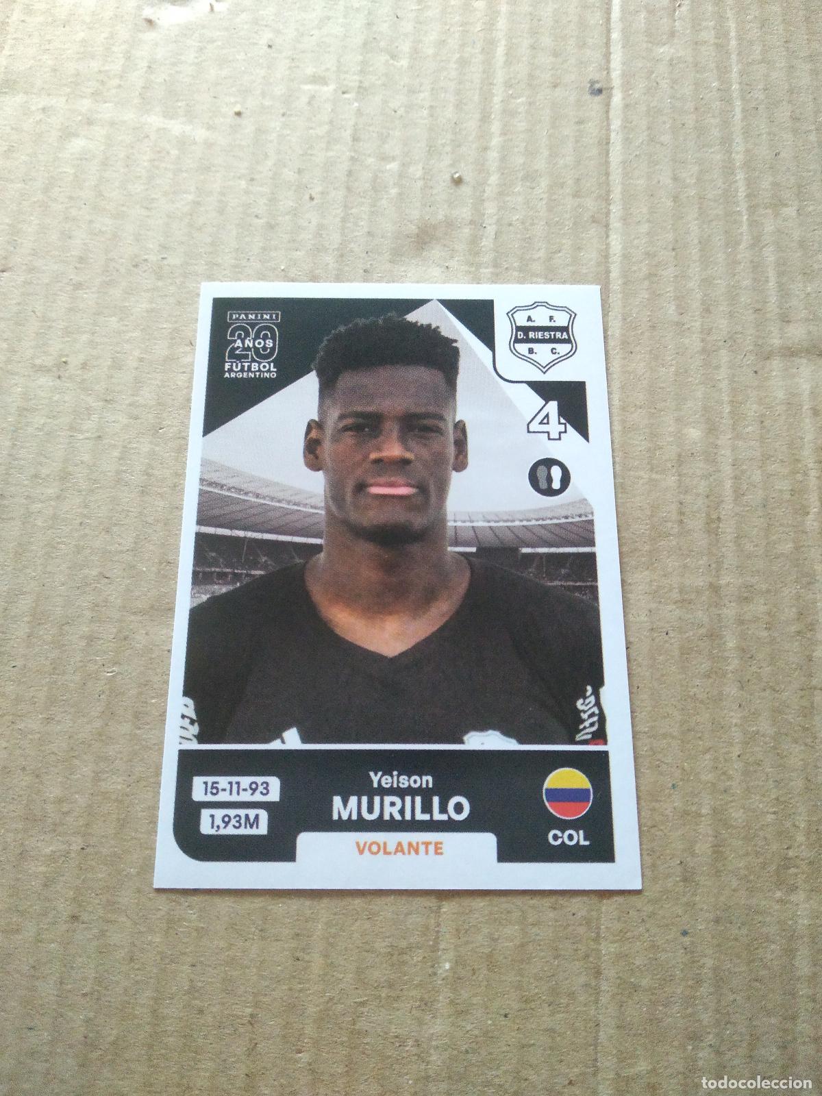 Cromos de F&uacute;tbol: RIE10 YEISON MURILLO DEPORTIVO RIESTRA CROMO FUTBOL ARGENTINO PANINI LIGA ARGENTINA 2025