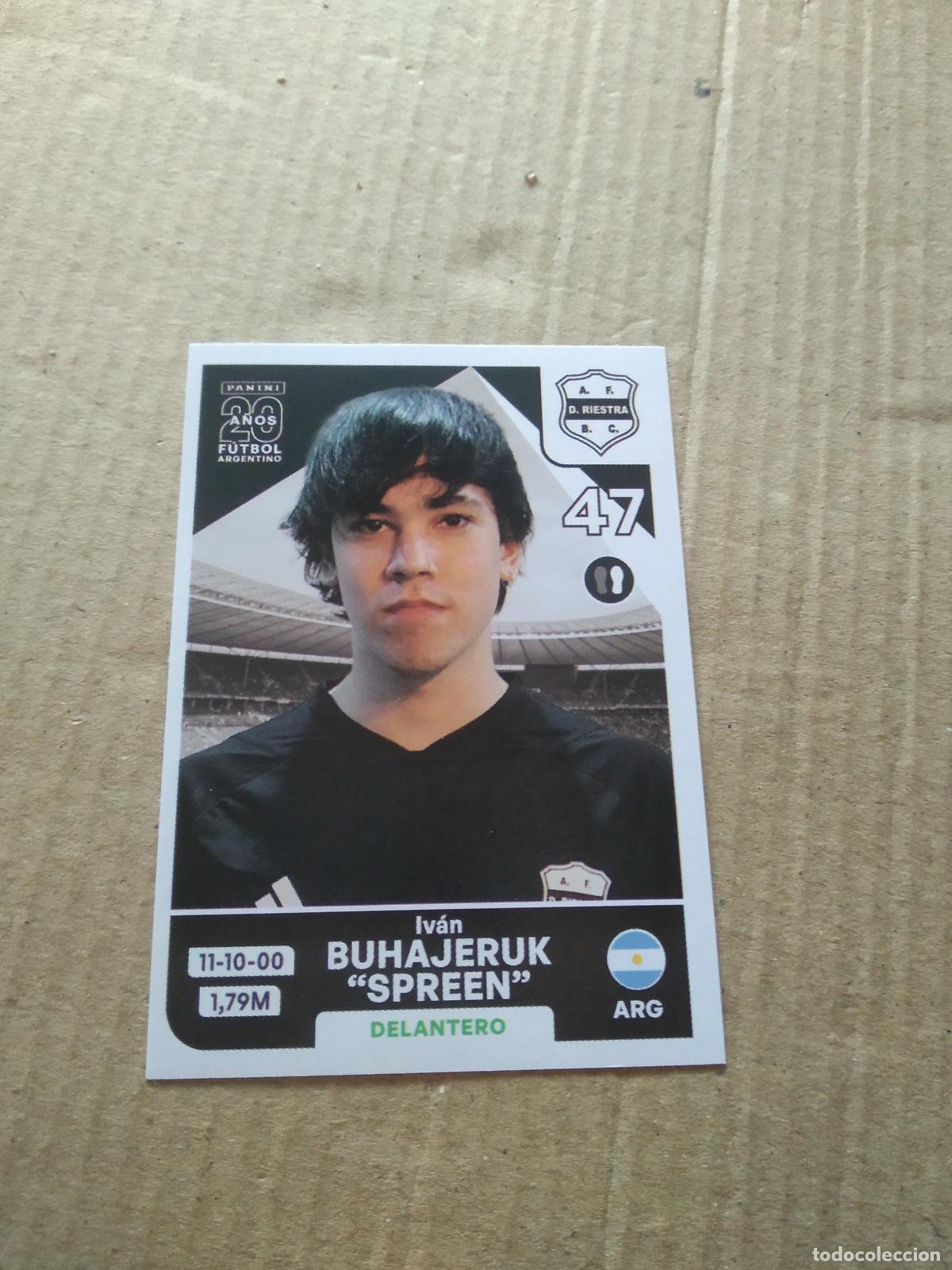 Cromos de F&uacute;tbol: RIE12 IVAN BUHAJERUK SPREEN DEPORTIVO RIESTRA CROMO FUTBOL ARGENTINO PANINI LIGA ARGENTINA 2025