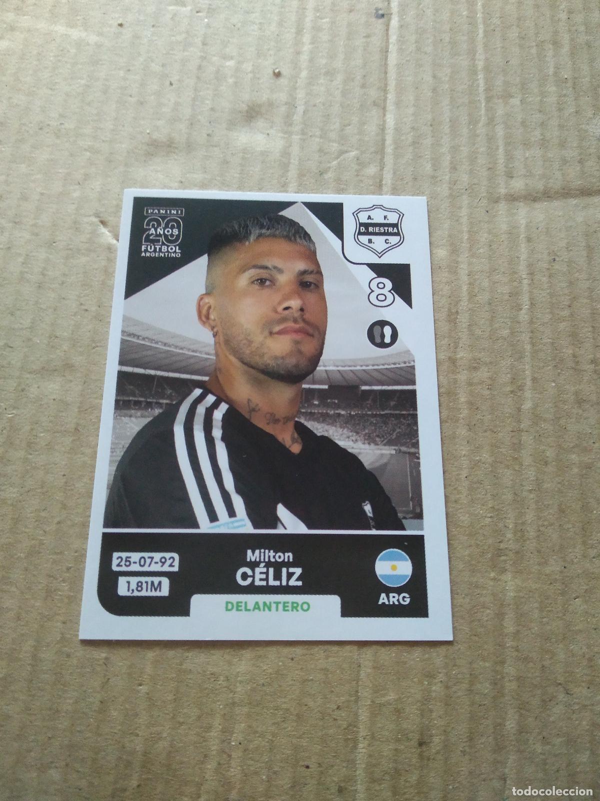 Cromos de F&uacute;tbol: RIE15 MILTON CELIZ DEPORTIVO RIESTRA CROMO FUTBOL ARGENTINO PANINI LIGA ARGENTINA 2025