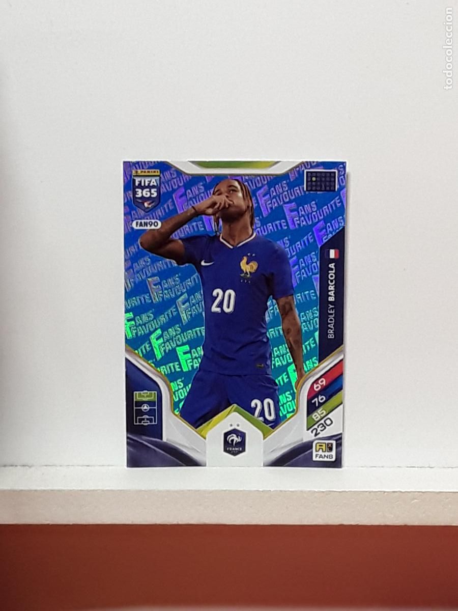 Cromos de F&uacute;tbol: FIFA 365 ADRENALYN 2025 2026 25 26 ALBUM PANINI LIGA N FAN90 FAN 90 FRANCIA AZUL BRADLEY BARCOLA