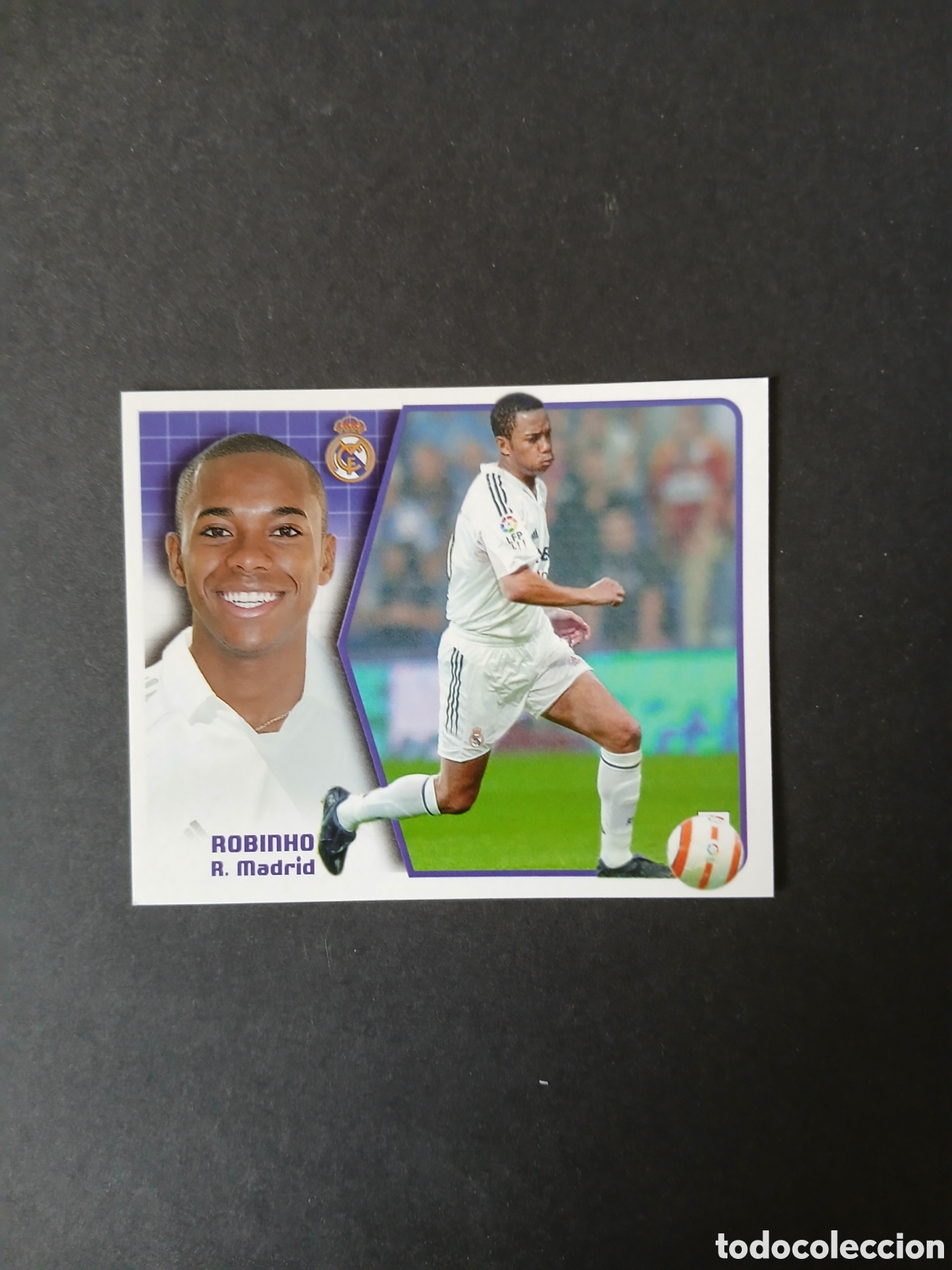 Cromos de F&uacute;tbol: ROBINHO REAL MADRID FICHAJE 24 VERSION 1 JUGADOR LIGA ESTE 2005/06 05 06 NUNCA PEGADO SIN PEGAR