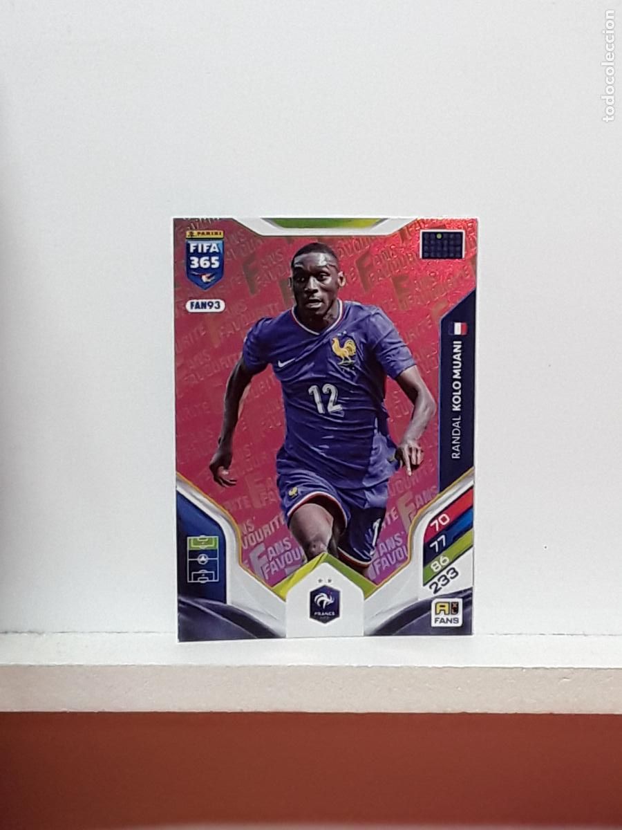 Cromos de F&uacute;tbol: FIFA 365 ADRENALYN 2025 2026 25 26 ALBUM PANINI LIGA N FAN93 FAN 93 FRANCIA ROSA RANDAL KOLO MUANI