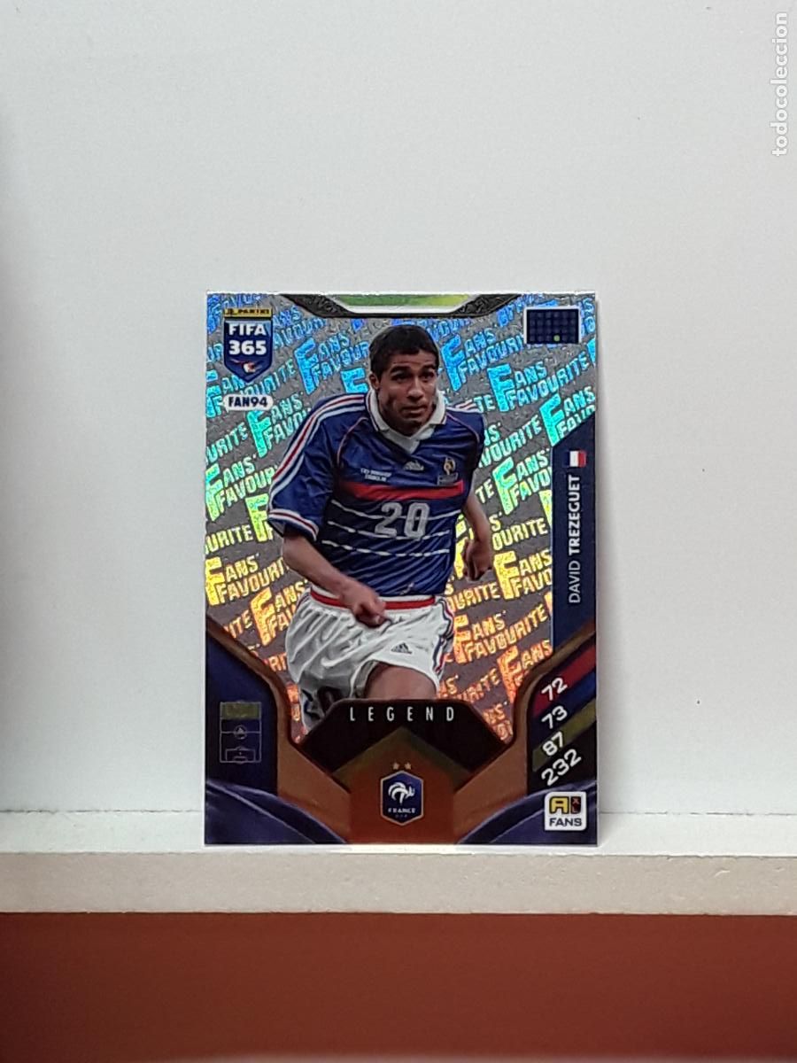 Cromos de F&uacute;tbol: FIFA 365 ADRENALYN 2025 2026 25 26 ALBUM PANINI LIGA N FAN94 FAN 94 FRANCIA DAVID TREZEGUET