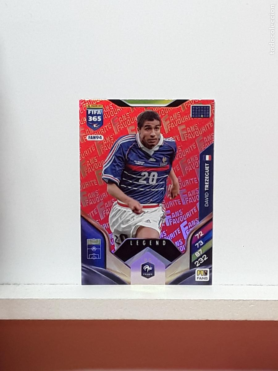 Cromos de F&uacute;tbol: FIFA 365 ADRENALYN 2025 2026 25 26 ALBUM PANINI LIGA N FAN94 FAN 94 FRANCIA ROJO DAVID TREZEGUET