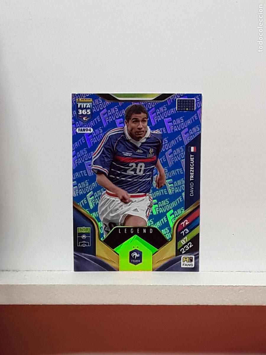 Cromos de F&uacute;tbol: FIFA 365 ADRENALYN 2025 2026 25 26 ALBUM PANINI LIGA N FAN94 FAN 94 FRANCIA AZUL DAVID TREZEGUET