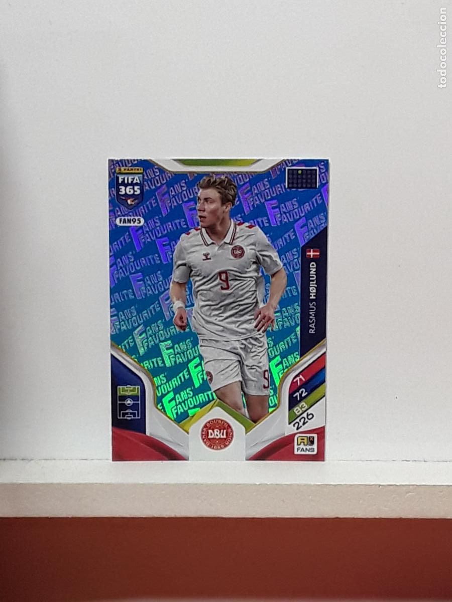 Cromos de F&uacute;tbol: FIFA 365 ADRENALYN 2025 2026 25 26 ALBUM PANINI LIGA N FAN95 FAN 95 DINAMARCA AZUL RASMUS HOJLUND