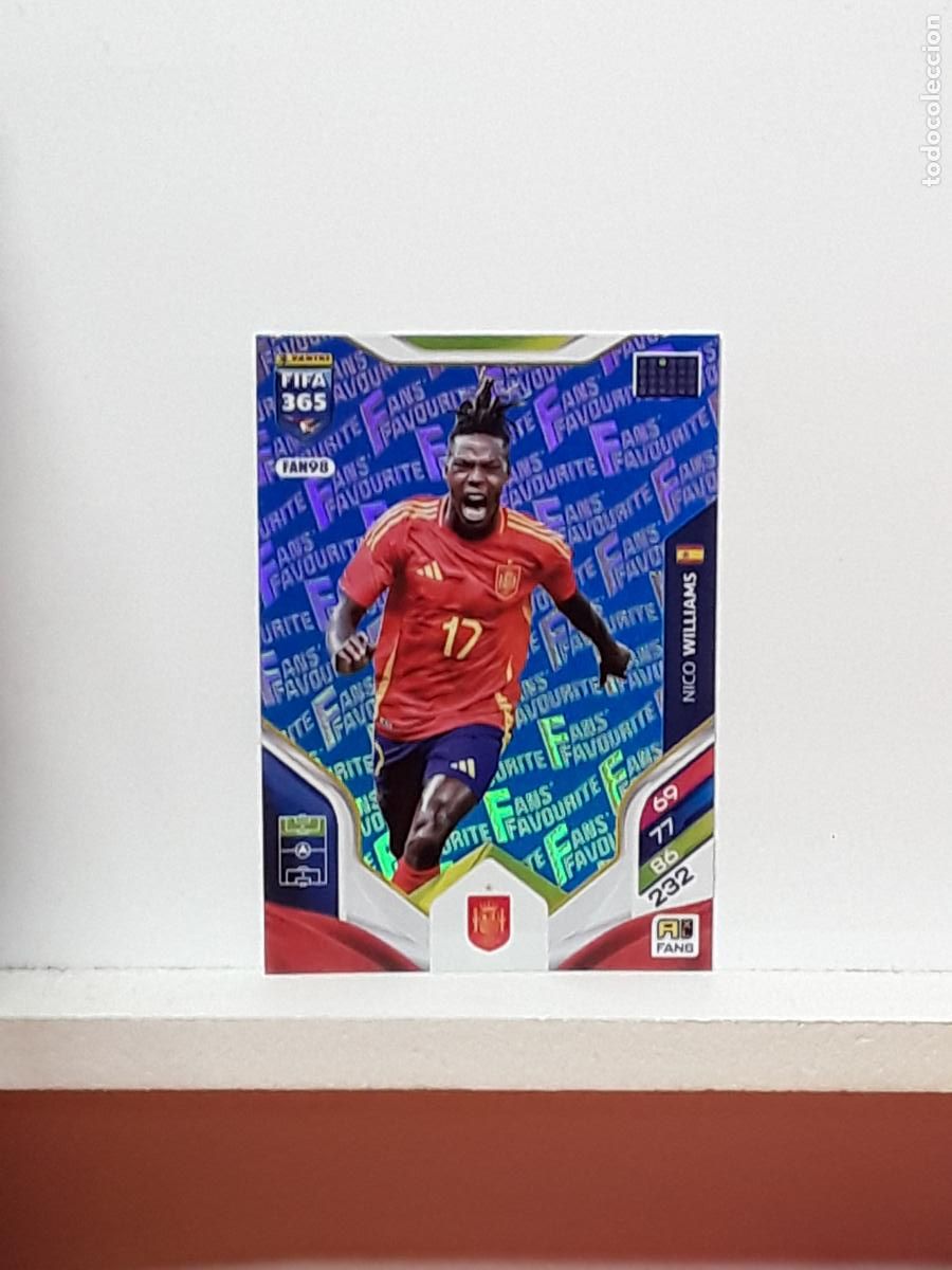 Cromos de Futebol: FIFA 365 ADRENALYN 2025 2026 25 26 ALBUM PANINI LIGA N FAN98 FAN 98 ESPA&Ntilde;A SPAIN AZUL NICO WILLIAMS