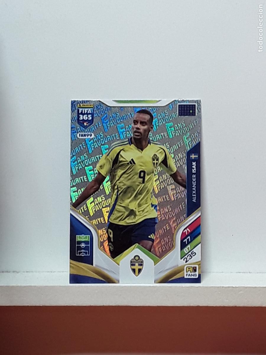 Cromos de F&uacute;tbol: FIFA 365 ADRENALYN 2025 2026 25 26 ALBUM PANINI LIGA N FAN99 FAN 99 SUECIA ALEXANDER ISAK