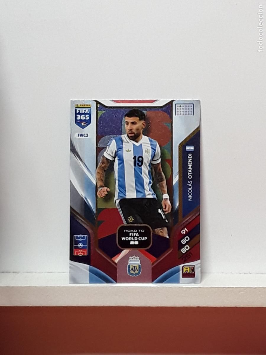 Cromos de F&uacute;tbol: FIFA 365 ADRENALYN 2025 2026 25 26 ALBUM PANINI LIGA N FWC3 FWC 3 ARGENTINA NICOLAS OTAMENDI