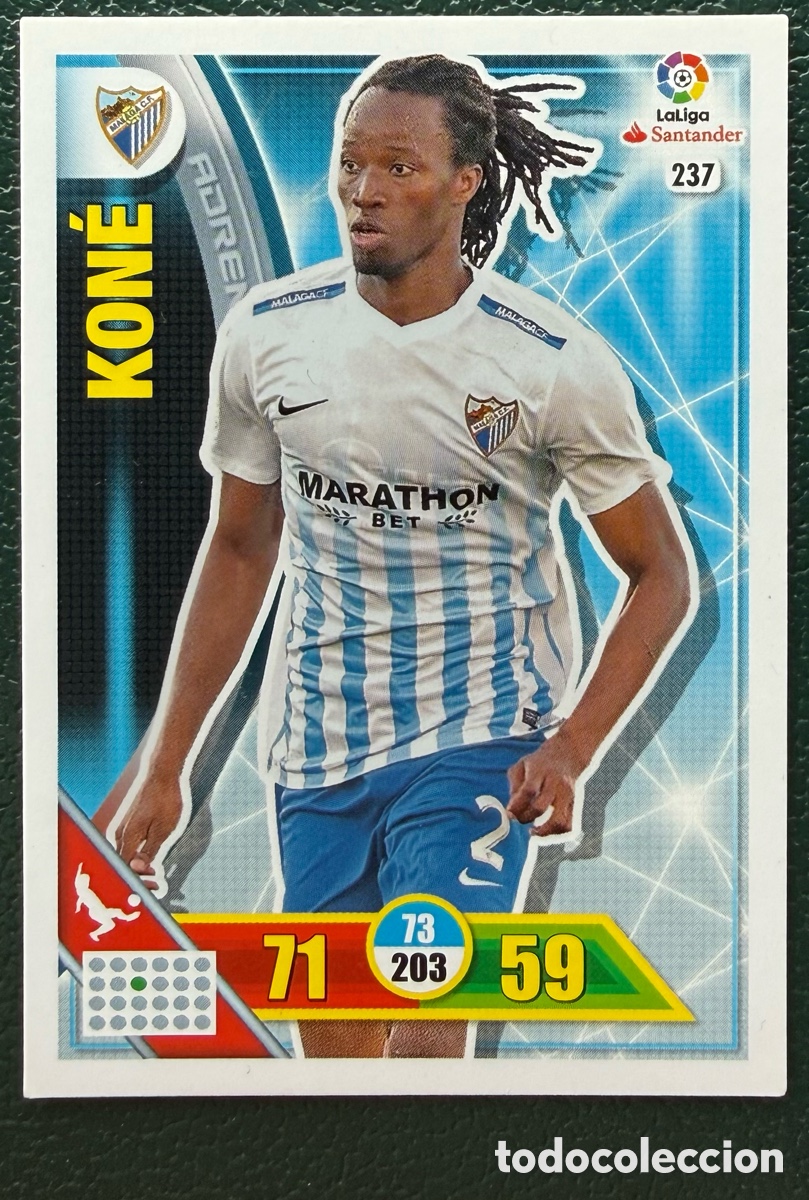 Cromos de Futebol: 237 KONE MALAGA CF FICHAS ALBUM ADRENALYN XL 2016 2017 16 17