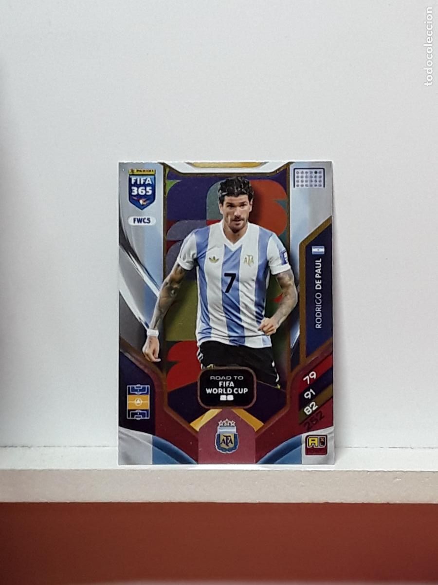 Cromos de F&uacute;tbol: FIFA 365 ADRENALYN 2025 2026 25 26 ALBUM PANINI LIGA N FWC5 FWC 5 ARGENTINA RODRIGO DE PAUL