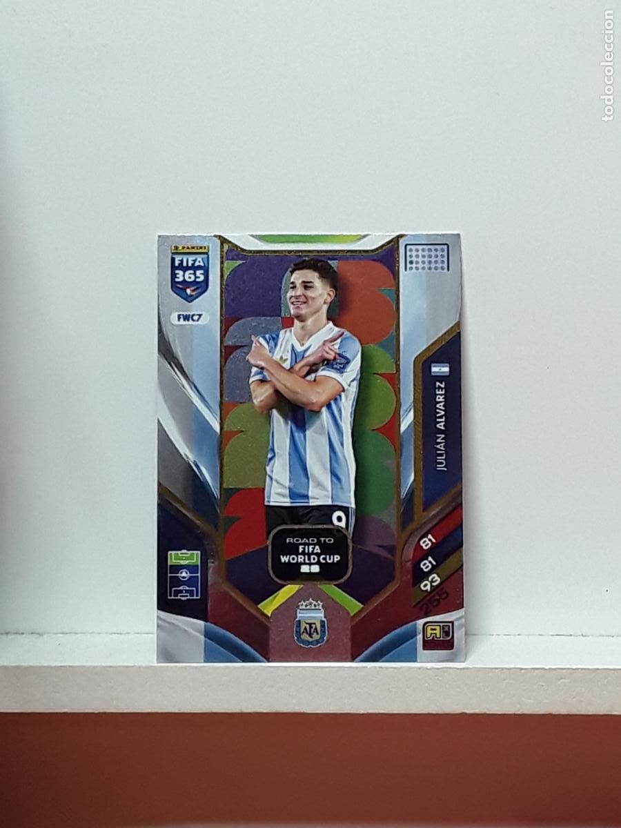 Cromos de F&uacute;tbol: FIFA 365 ADRENALYN 2025 2026 25 26 ALBUM PANINI LIGA N FWC7 FWC 7 ARGENTINA JULIAN ALVAREZ