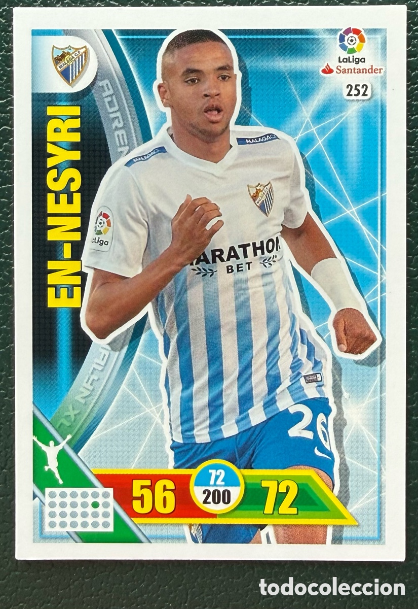 Cartes &agrave; collectionner de Football: 252 EN NESYRI MALAGA CF FICHAS ALBUM ADRENALYN XL 2016 2017 16 17
