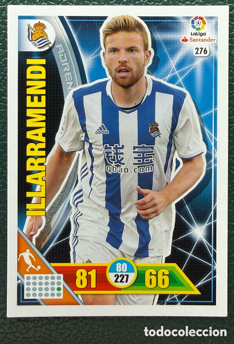 Fu&szlig;ball-Sticker: 276 ILLARRAMENDI REAL SOCIEDAD FICHAS ALBUM ADRENALYN XL 2016 2017 16 17