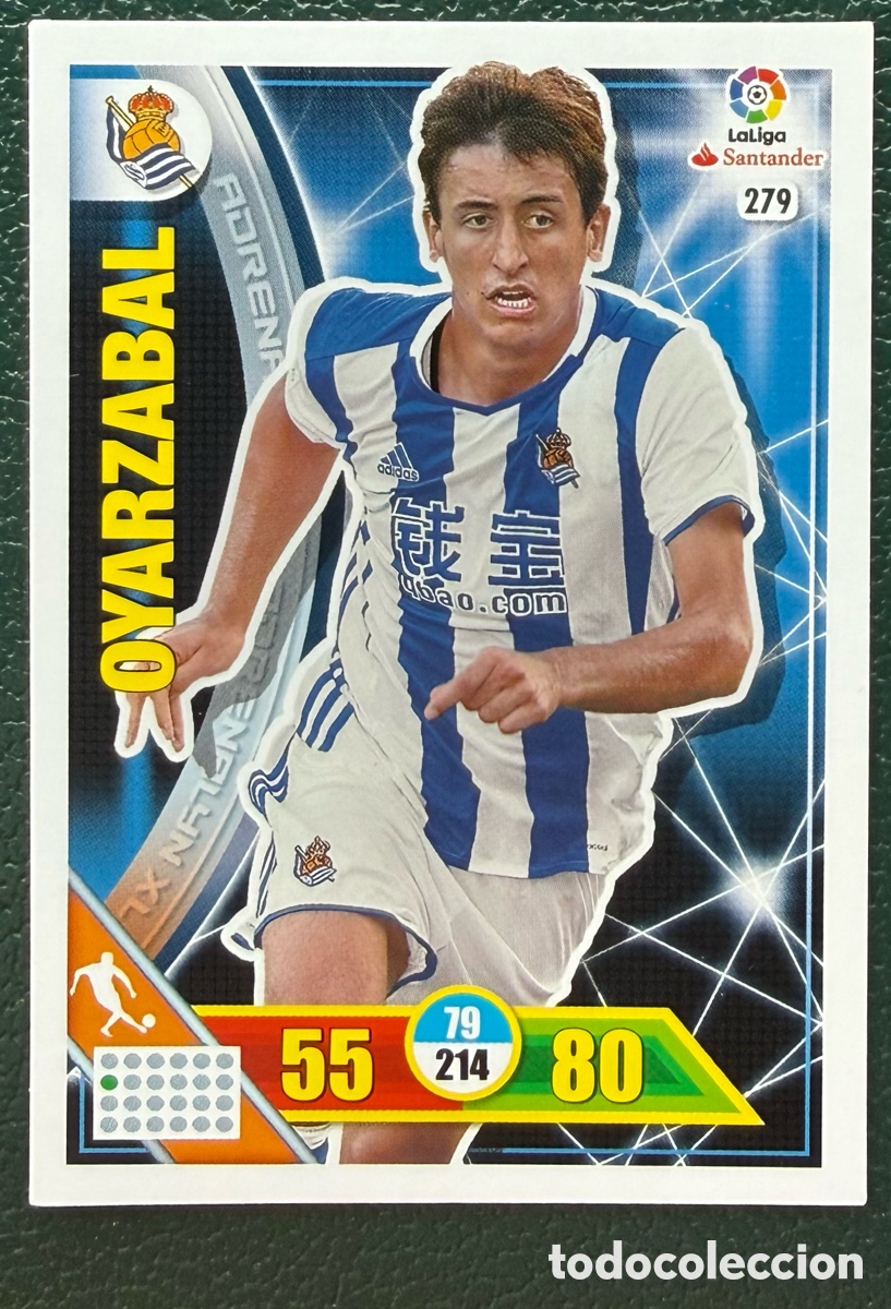 Cromos de F&uacute;tbol: 279 OYARZABAL REAL SOCIEDAD FICHAS ALBUM ADRENALYN XL 2016 2017 16 17