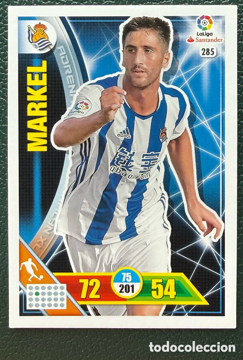 Cromos de F&uacute;tbol: 285 MARKEL REAL SOCIEDAD FICHAS ALBUM ADRENALYN XL 2016 2017 16 17