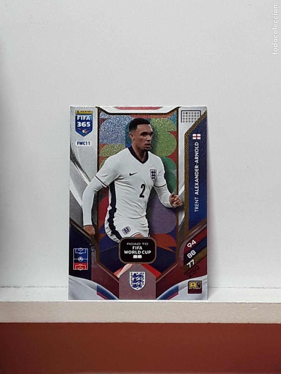 Cromos de F&uacute;tbol: FIFA 365 ADRENALYN 2025 2026 25 26 ALBUM PANINI LIGA N FWC11 FWC 11 INGLATERRA TRENT ARNOLD