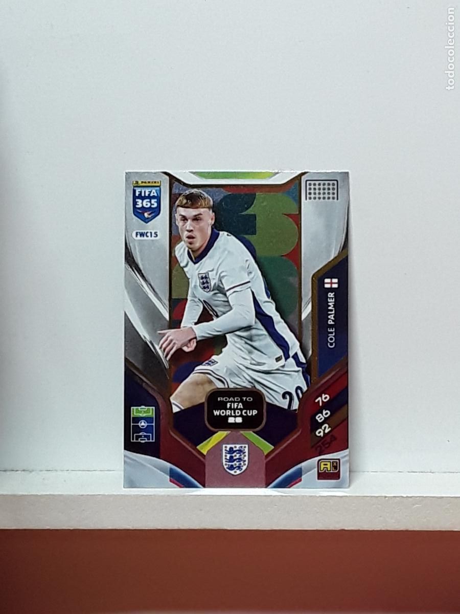 Cromos de F&uacute;tbol: FIFA 365 ADRENALYN 2025 2026 25 26 ALBUM PANINI LIGA N FWC15 FWC 15 INGLATERRA COLE PALMER