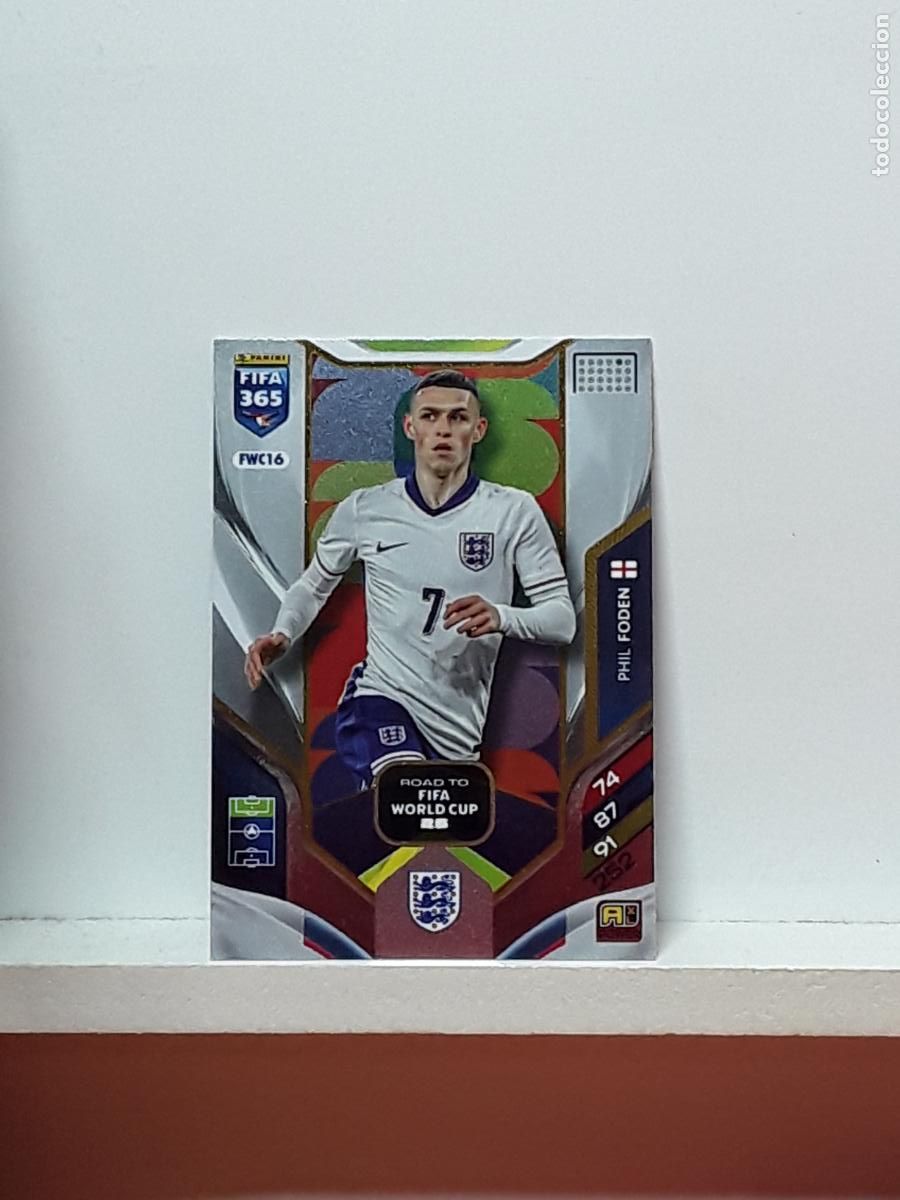 Cromos de F&uacute;tbol: FIFA 365 ADRENALYN 2025 2026 25 26 ALBUM PANINI LIGA N FWC16 FWC 16 INGLATERRA PHIL FODEN