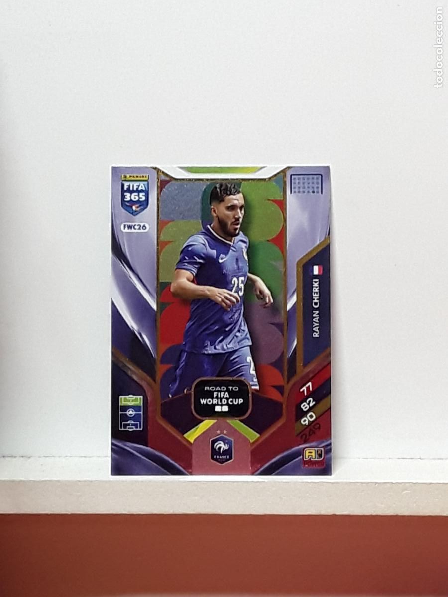 Cromos de F&uacute;tbol: FIFA 365 ADRENALYN 2025 2026 25 26 ALBUM PANINI LIGA N FWC26 FWC 26 FRANCIA RAYAN CHERKI