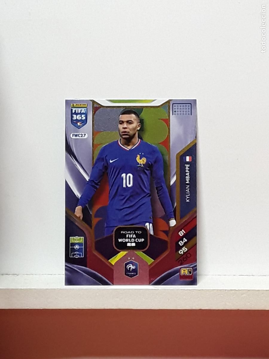 Cromos de F&uacute;tbol: FIFA 365 ADRENALYN 2025 2026 25 26 ALBUM PANINI LIGA N FWC27 FWC 27 FRANCIA KYLIAN MBAPPE