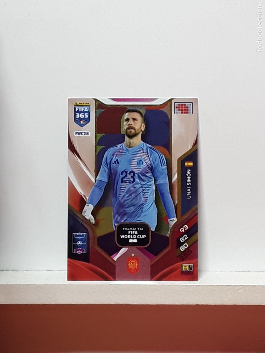 Cromos de F&uacute;tbol: FIFA 365 ADRENALYN 2025 2026 25 26 ALBUM PANINI LIGA N FWC28 FWC 28 ESPA&Ntilde;A SPAIN UNAI SIMON